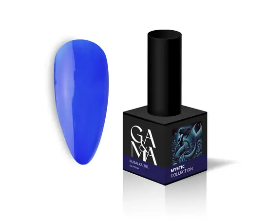 GA&MA. Gel polish #201 Mermaid, 10 ml, вітражний гель-лак, Русалка #1