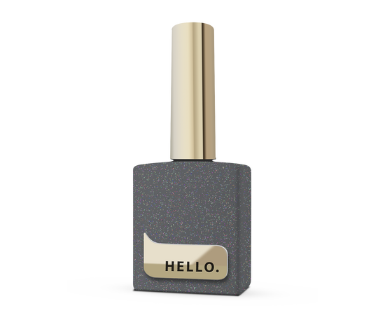 HELLO. Coin Top "Gold", 15 ml, Топ з золотистими шестигранниками #1