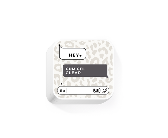 HEYLOVE. Gum gel, CLEAR, 5 g, гель-жуйка для дизайну #1