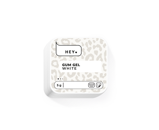 HEYLOVE. Gum gel, WHITE, 5 g, гель-жуйка для дизайну #1