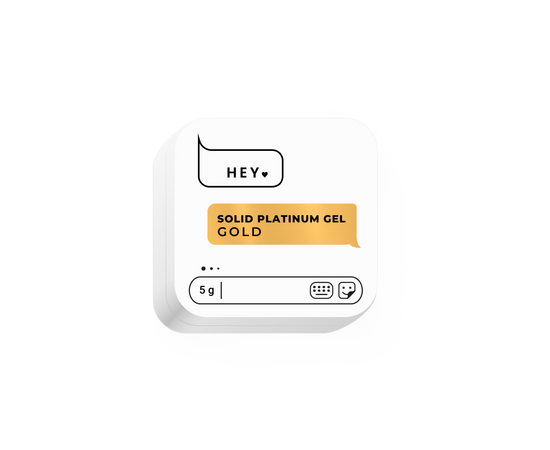 HEYLOVE. Solid platinum gel, GOLD, 5 g, гель-фарба золота #1