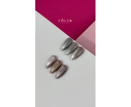 EDLEN. Gel Polish Impress Сat №1, 9 ml, світловідбиваючий гель-лак "котяче око" #3