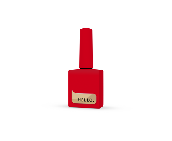 УЦІНКА / HELLO. Gel Polish, STOP, 15 ml, гель-лак, червоний #1