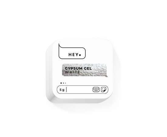 HEYLOVE. Gypsum gel, WHITE, 5 g, гель для дизайну #1