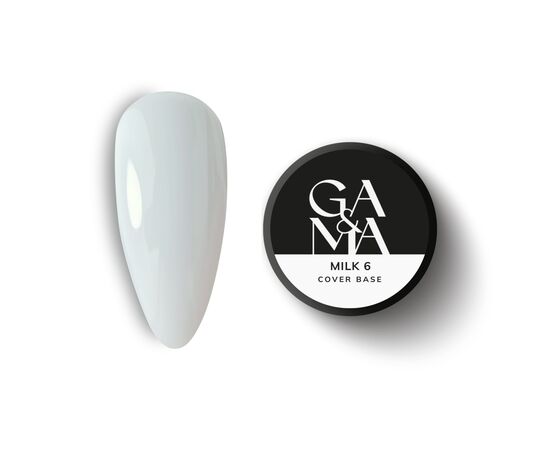 GA&MA. Cover base #6, MILK, 30 ml #11