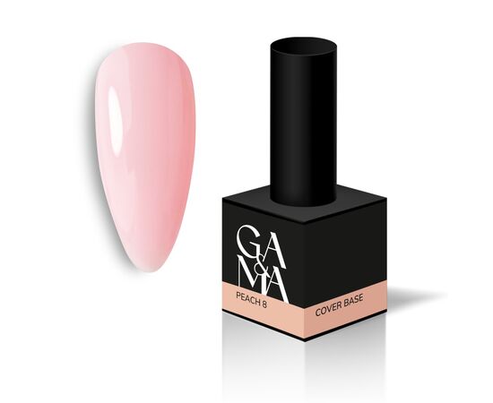 GA&MA. Cover base #8, PEACH, 15 ml #1