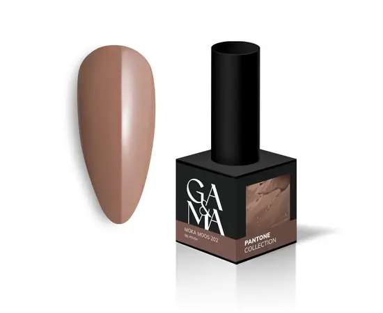 GA&MA. Gel polish #202 Mocha Mousse, 10 ml, гель-лак, Мока Мус #1