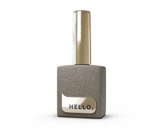 HELLO. Gold Flakes Matte Top, 15 ml, Топ матовий з золотистою фольгою #1