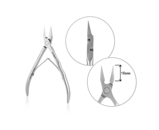 RAIZ. Ingrown nail nippers, WORK form 9, 16 mm. Кусачки для вросших нігтів #4