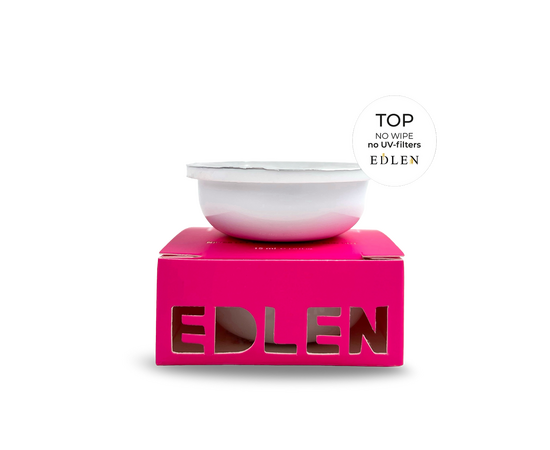 EDLEN. REFILE, No Wipe Top, no UV-filters, 30 ml, РЕФІЛ, топ без липкого шару, без УФ-фільтрів, для темних відтінків #1