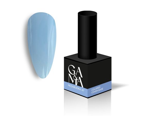 GA&MA. Colored base #47, Forget-me-not, 15 ml, кольорова база, Незабудка #1