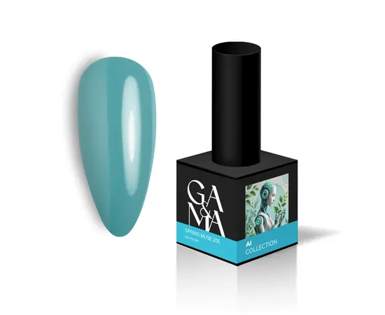 GA&MA. Gel polish #205 Spring Muse, 10 ml, гель-лак, Весняна Муза #1