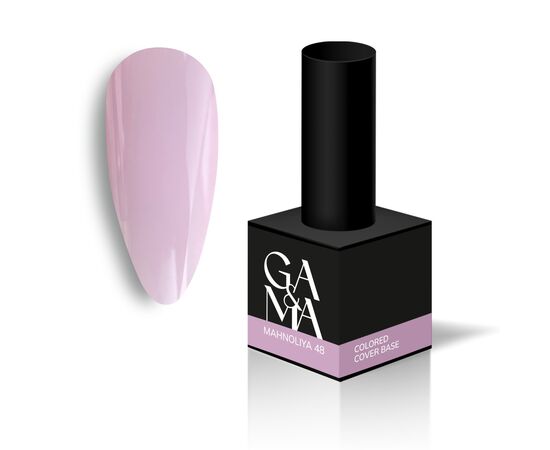 GA&MA. Colored base #48, Magnolia, 15 ml, кольорова база, Магнолія #1