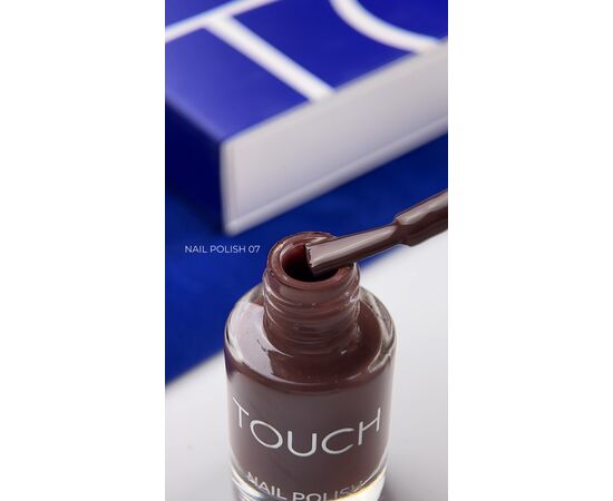 TOUCH. Nail Polish, #07, 8 ml. Лак для нігтів, коричневий #3