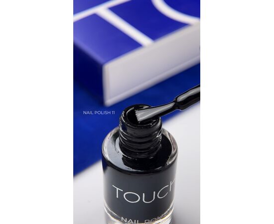 TOUCH. Nail Polish, #11, 8 ml. Лак для нігтів, чорний #3