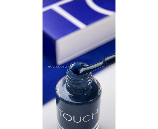 TOUCH. Nail Polish, #12, 8 ml. Лак для нігтів, синій #2