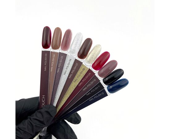 TOUCH. Nail Polish, #12, 8 ml. Лак для нігтів, синій #4