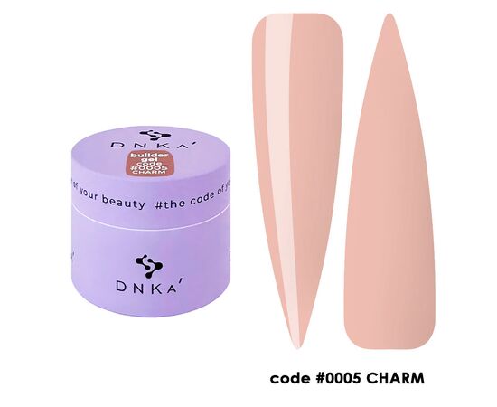 DNKa’ Builder Gel #0005 Charm, 15 ml, гель для моделювання #1