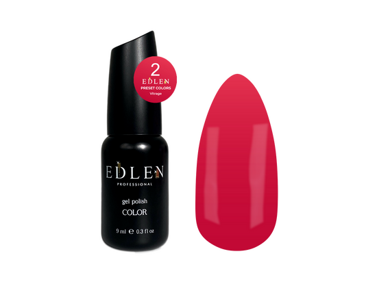 EDLEN. Gel Polish Preset color №2, Vitrage, 9 ml, вітражний гель-лак #1