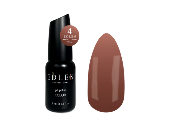 EDLEN. Gel Polish Preset color №4, Vitrage, 9 ml, вітражний гель-лак #1