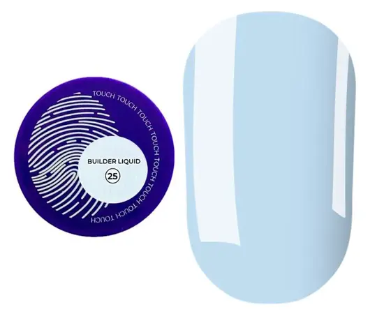TOUCH. Liquid Builder Gel #25, 15 ml, міцний рідкий гель для нарощування #1