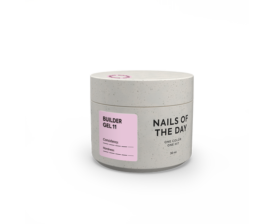 NOTD. Builder Gel, #11, 30 ml. Гель для нарощування, світло-рожевий #1