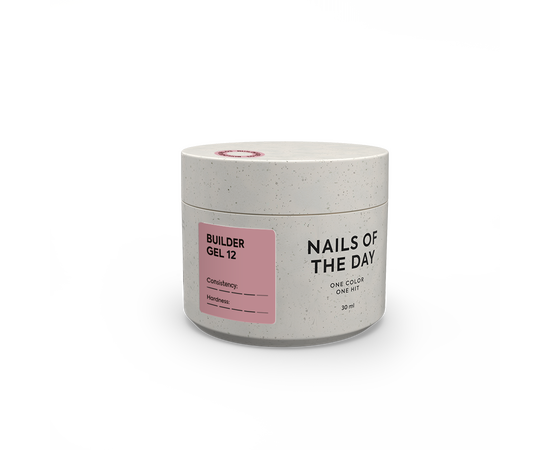 NOTD. Builder Gel, #12, 30 ml. Гель для нарощування, нюдово-рожевий #1