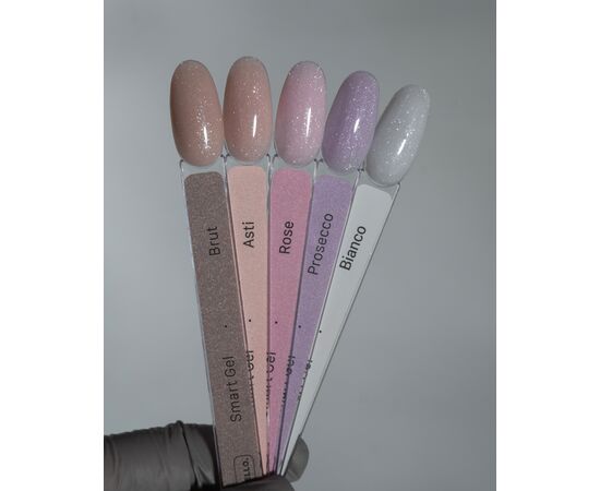 УЦІНКА / HELLO Smart Gel, Prosecco, Рідкий гель з шимером, 15 ml #3