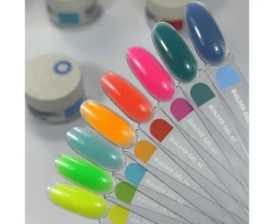 NOTD. Builder Gel, #46, 15 ml. Гель для нарощування, насичено-рожевий #3