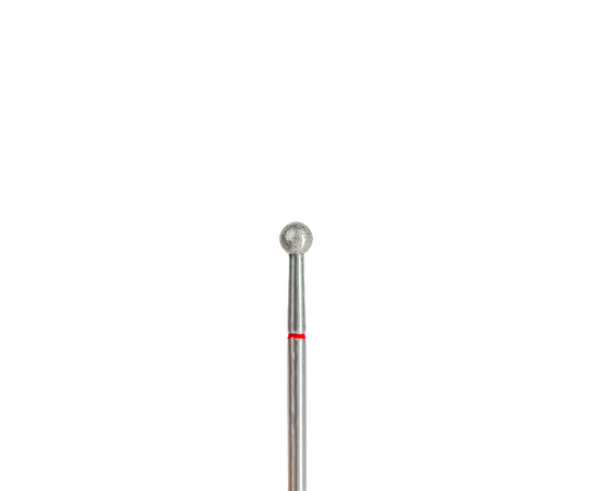 EDLEN. Diamond nail bit, ball, red, Ø 4 mm. Фреза алмазна "КУЛЯ" червона #1