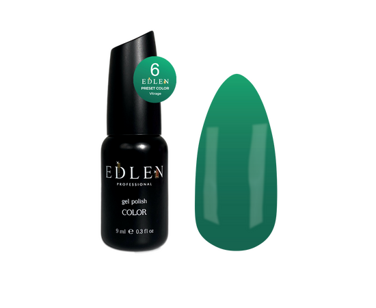EDLEN. Gel Polish Preset color №6, Vitrage, 9 ml, вітражний гель-лак #1