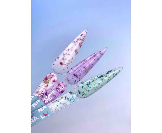 LUNAmoon. Flower Builder Gel #2, 15 ml, гель для нарощування з сухоцвітами #2