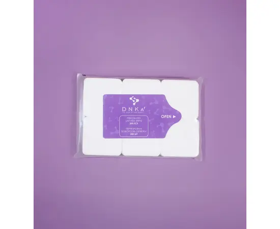 DNKa'. Lint-free perforated wipes, 200 pcs. Безворсові серветки для манікюру перфоровані, 200 шт #1