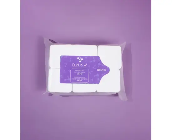DNKa'. Lint-free perforated wipes, 600 pcs. Безворсові серветки для манікюру перфоровані, 600 шт #1