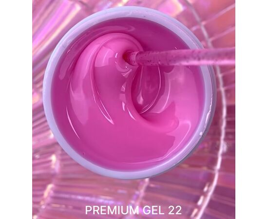 LUNAmoon. Premium Builder Gel #22 Pastel fuchsia, 50 ml, моделюючий гель, пастельна фуксія #3