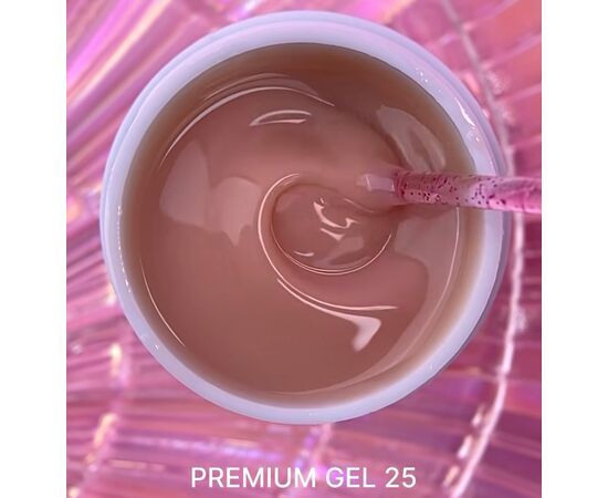 LUNAmoon. Premium Builder Gel #25 Classic beige, 50 ml, моделюючий гель, класичний беж #3