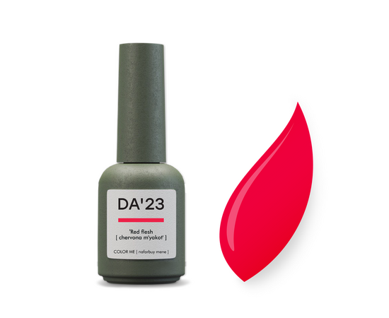 DA'23. Gel Polish, Red fles, 8 ml, гель-лак, "Червона м'якоть" #1