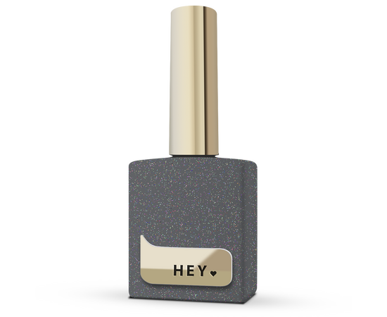 HEYLOVE. Coin Glossy Top coat, Gold, 15 ml, Топ глянцевий з золотистими шестигранниками #1