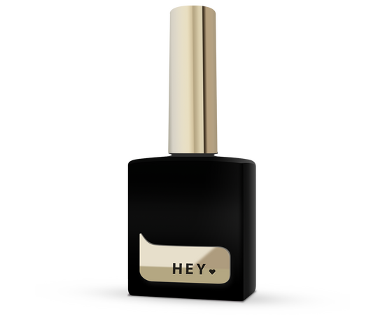 HEYLOVE. "Black Side" Top coat, 15 ml, чорний напівпрозорий топ без липкого шару #1