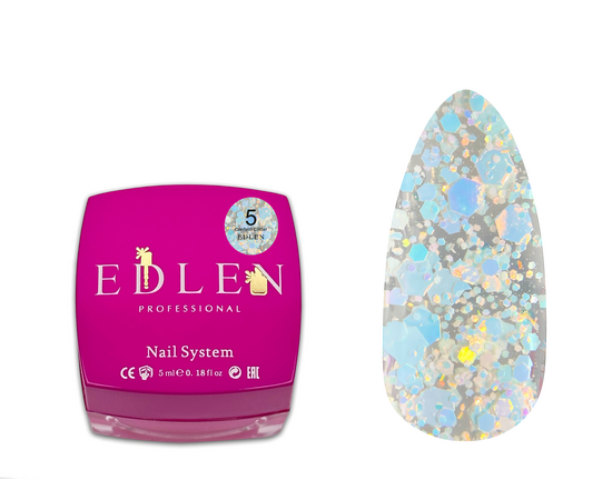 EDLEN Confetti Glitter №05, 5 ml #1
