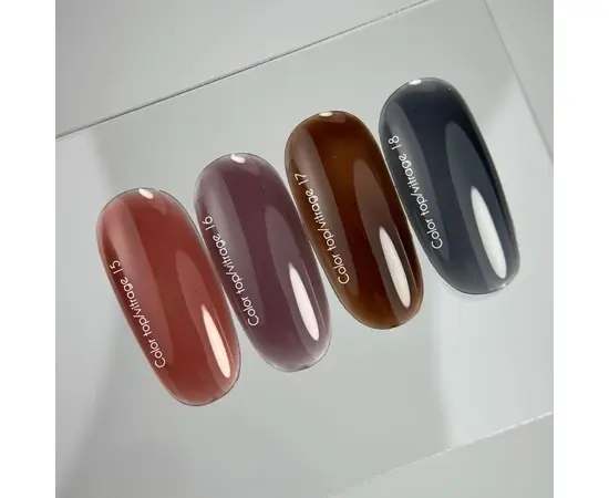 NOTD. Color Top, Vitrage #16, 10 ml. Вітражний топ без липкого шару, напівпрозорий припилений сливовий #2