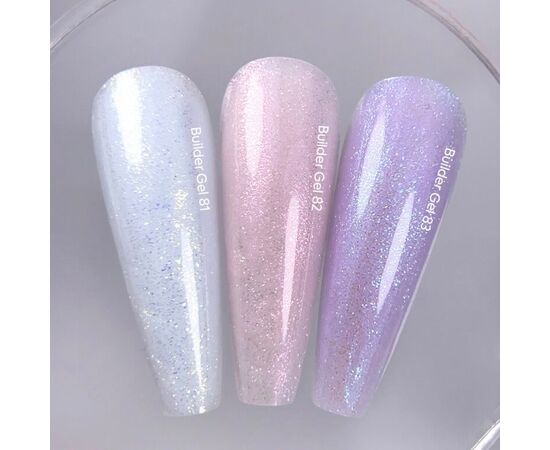 NOTD. Builder Gel, #83, 15 ml. Гель для нарощування, фіолетовий з шимером #3