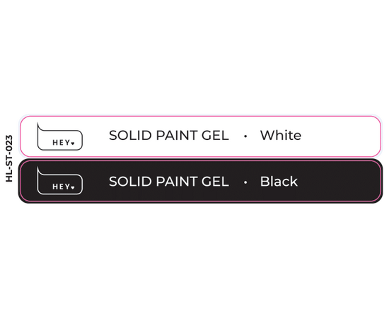HEYLOVE. Набір наклейок для демонстраційних тіпс. Solid Paint Gel #1