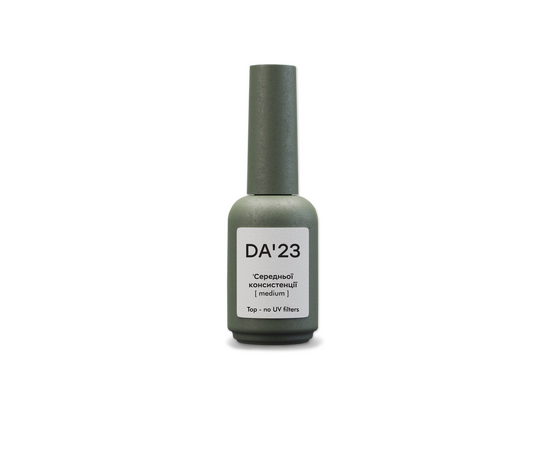 DA'23. Medium Top coat, no UV-filters, 14 ml, топ середньої консистенції без UV-фільтрів #1