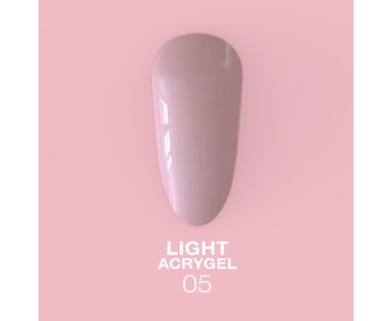 LUNAmoon. Light Acrygel #5 Pink nude, 50 ml, рідкий гель, рожевий нюд #2