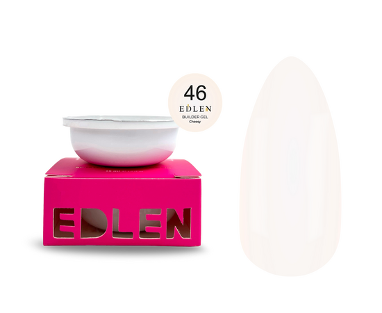 EDLEN. REFILE, Builder gel Cheesy №46, 30 ml. ЗМІННИЙ КАРТРИДЖ, гель для нарощування #1