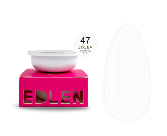 EDLEN. REFILE, Builder gel Cheesy №47, 30 ml. ЗМІННИЙ КАРТРИДЖ, гель для нарощування #1