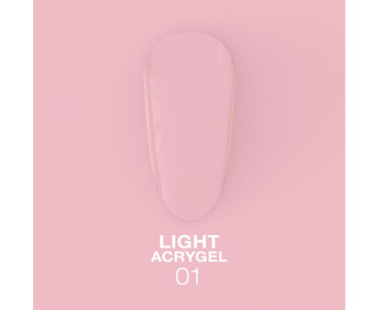 LUNAmoon. Light Acrygel #1 Clear, 50 ml, рідкий гель, прозорий #2