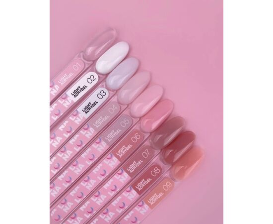 LUNAmoon. Light Acrygel #7 Dark beige, 50 ml, рідкий гель, темний беж #3