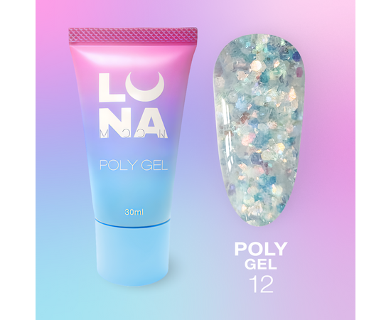 LUNAmoon. Polygel #12, 30 ml, полігель #1